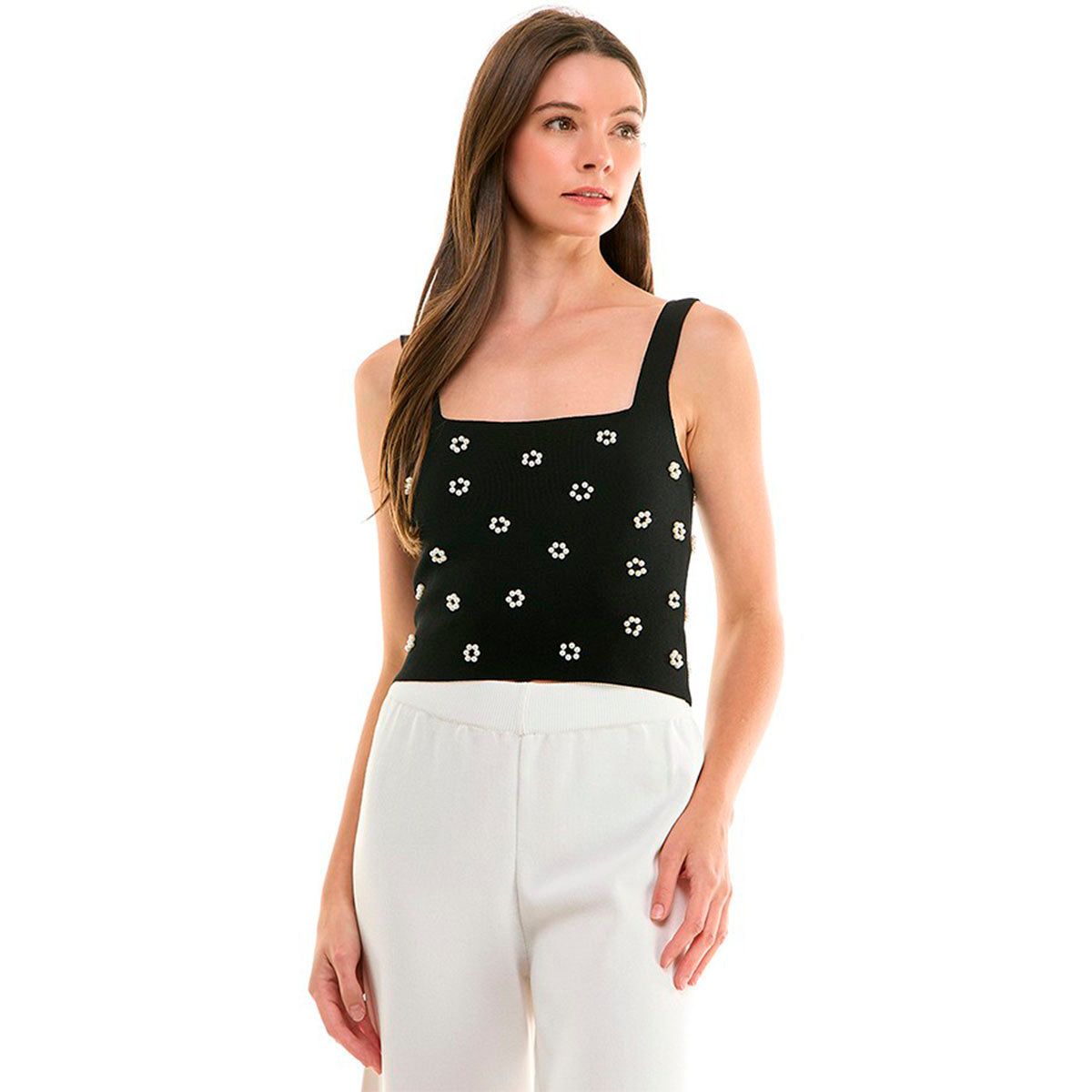 Blusa Negra con Detalles