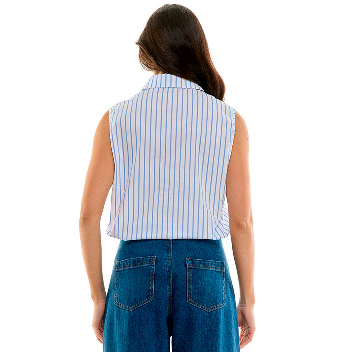 Camisa Blanca de Rayas