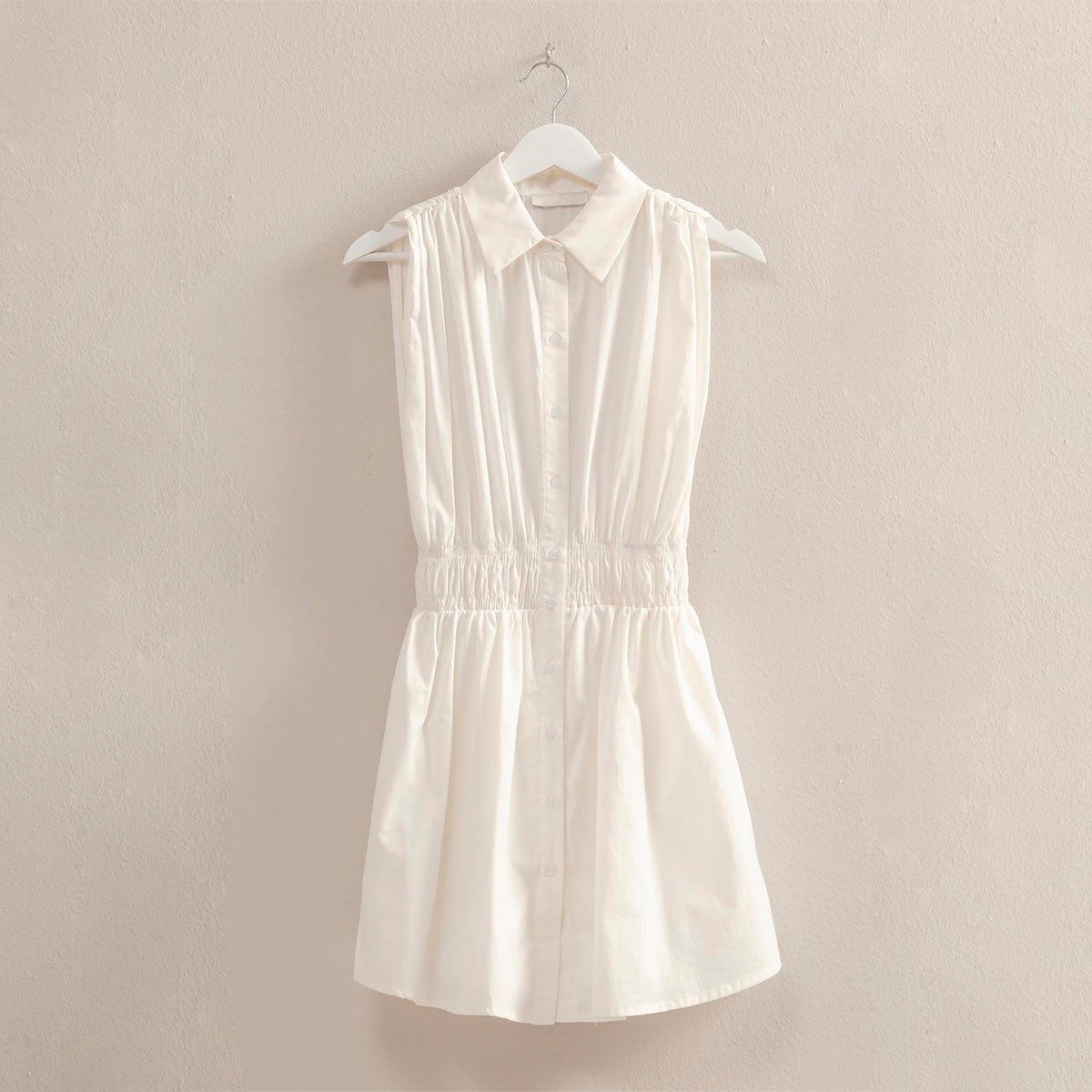 Vestido Blanco sin Mangas