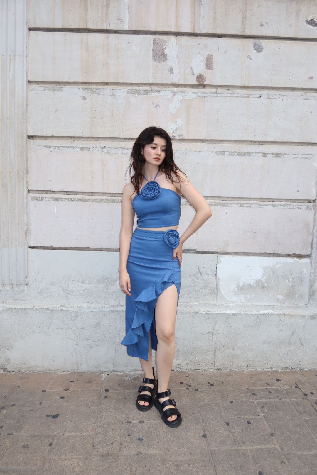 Set Azul con Detalles