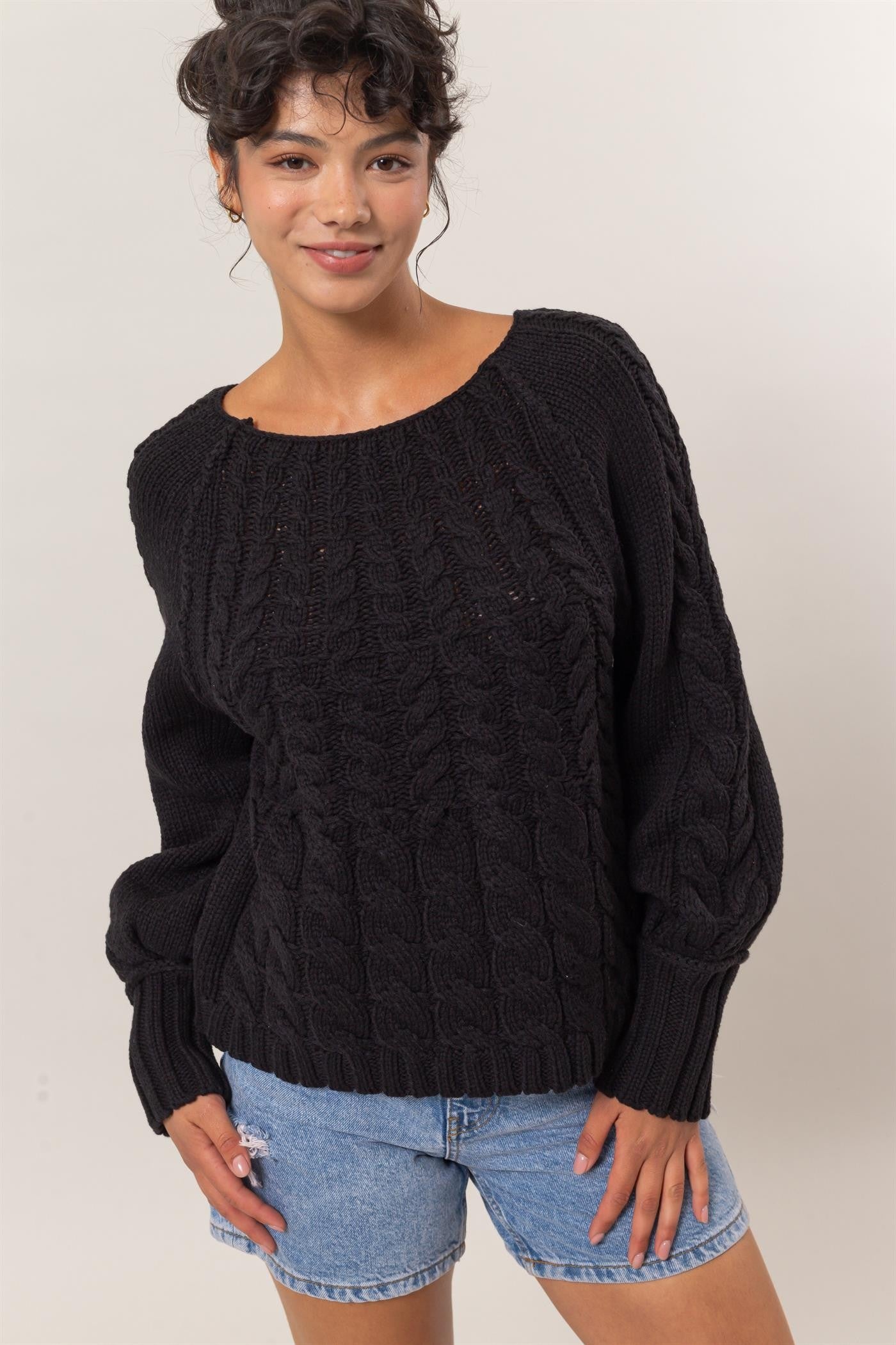 Sueter Negro de Punto