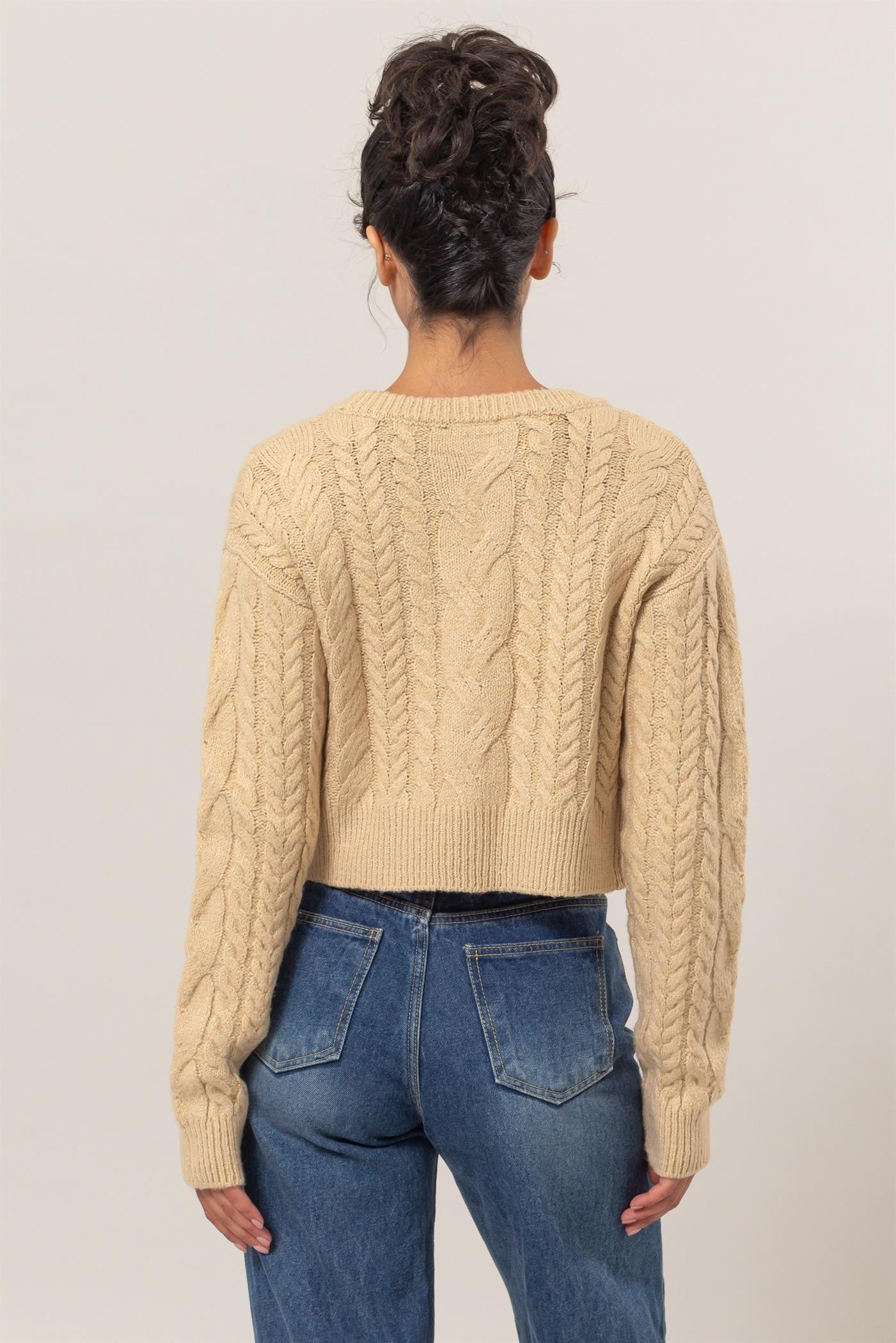 Sueter Taupe de Punto