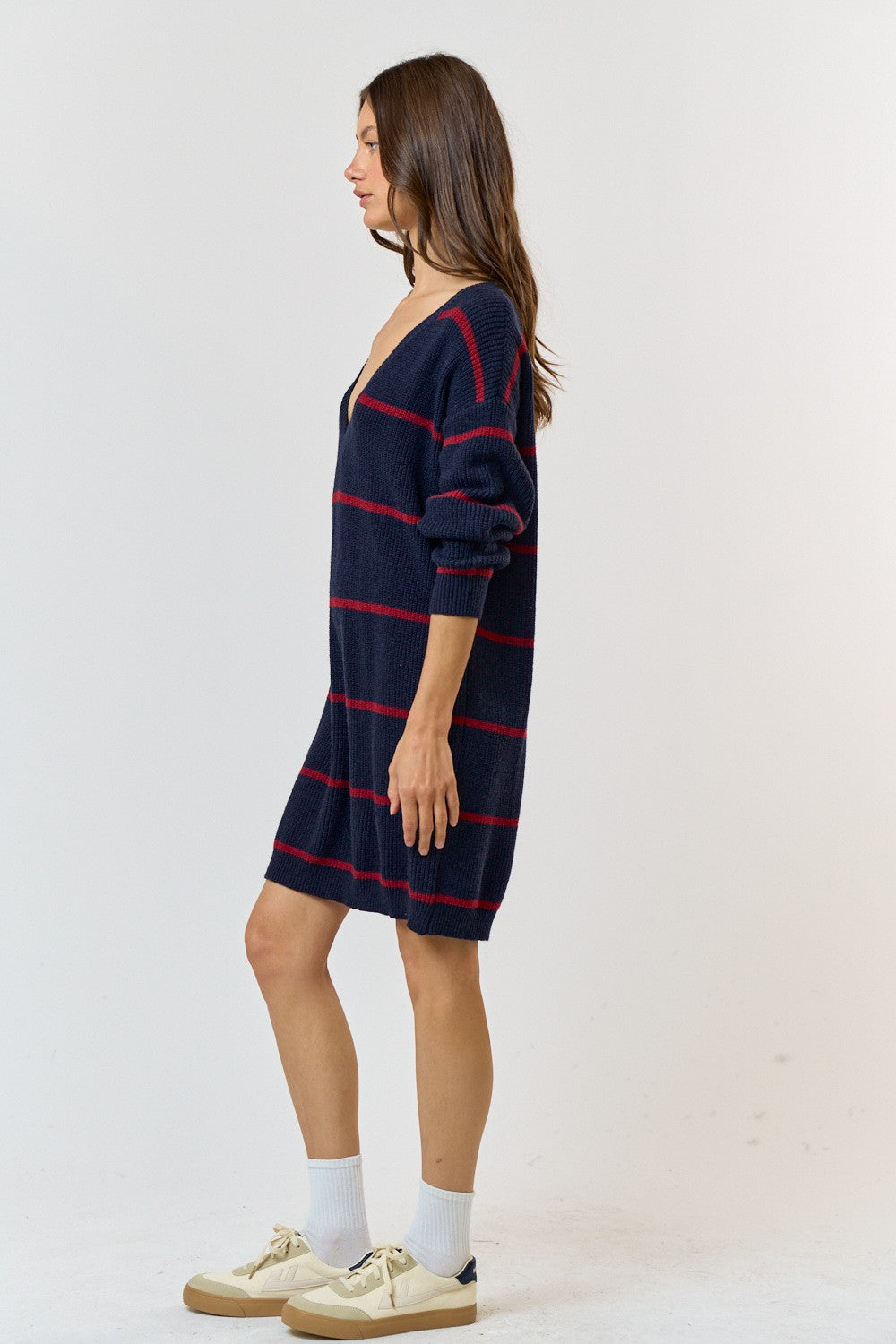 Vestido Azul de Rayas