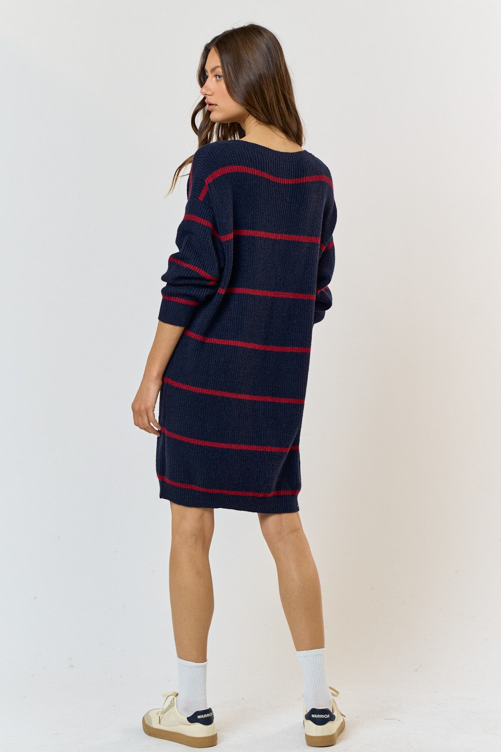 Vestido Azul de Rayas