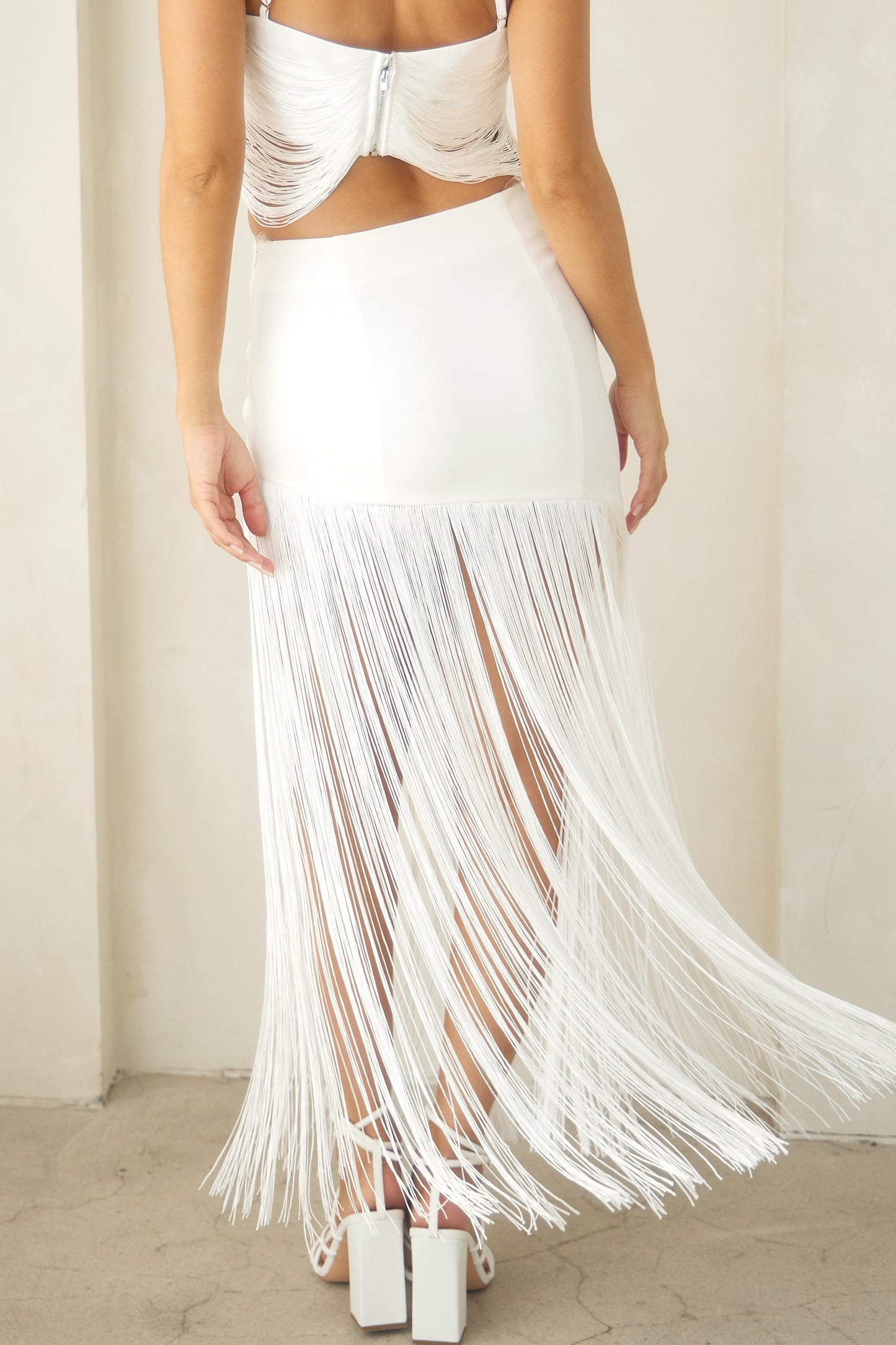 Set Blanco con Tiras