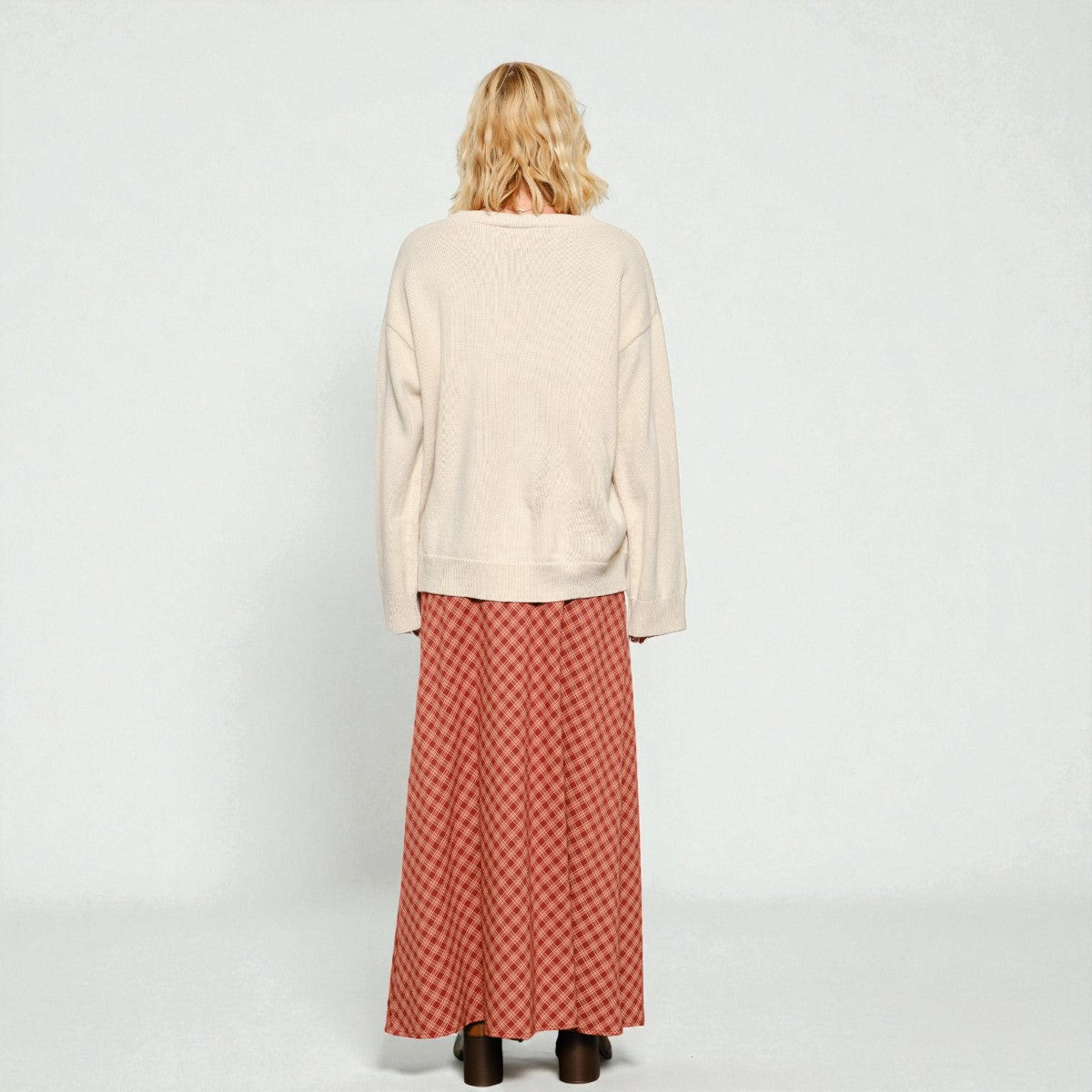 Sueter Beige con Estampado