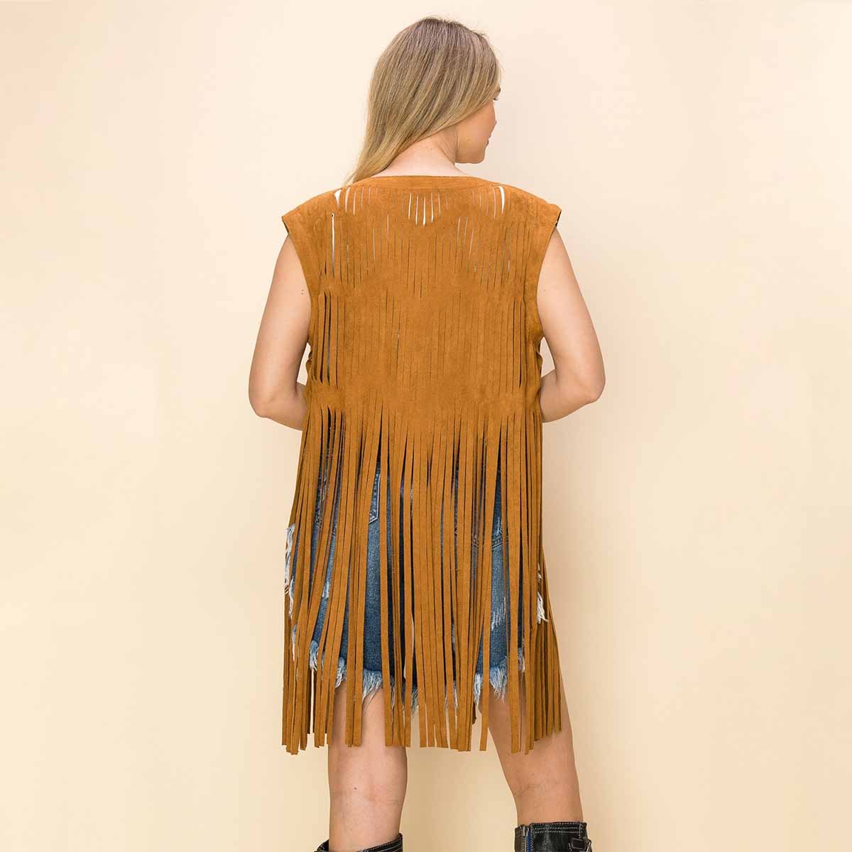 Chaleco Taupe Western