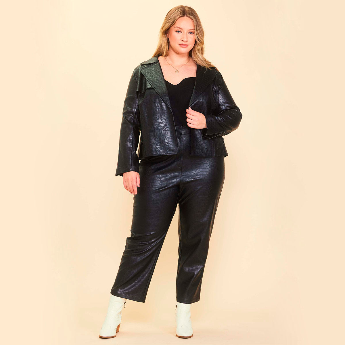 Pantalón de Vinipiel Negro