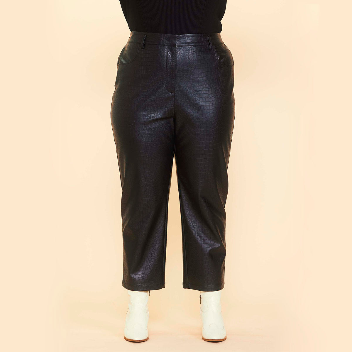 Pantalón de Vinipiel Negro