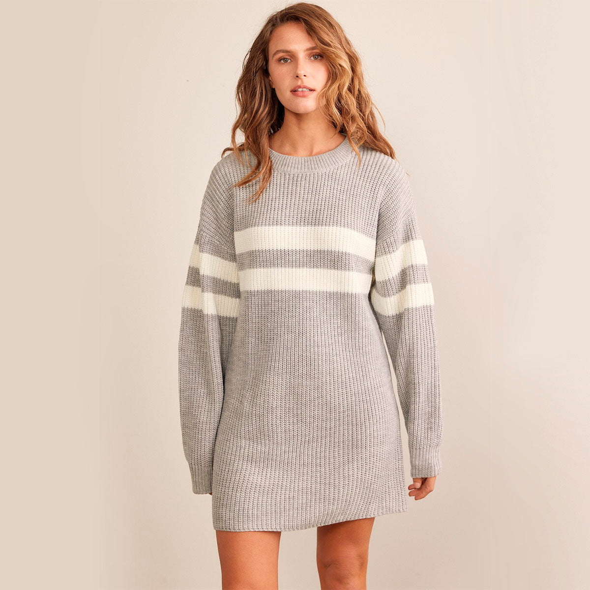 Vestido Gris de Punto