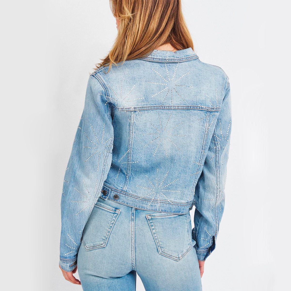 Chaqueta Denim con Decoraciones