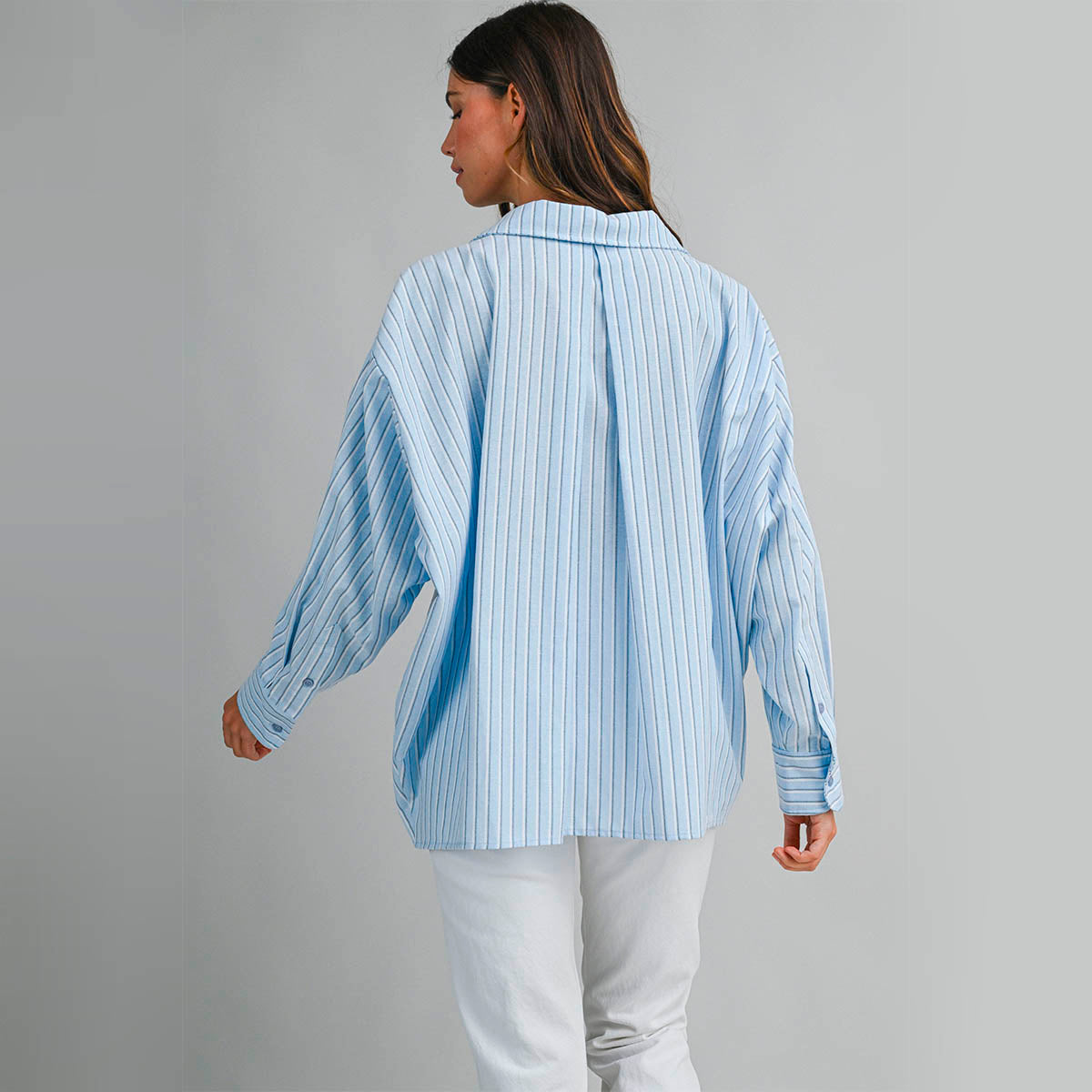 Camisa Azul de Rayas