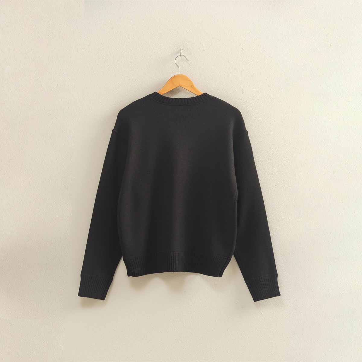 Sueter Negro Cuello Redondo