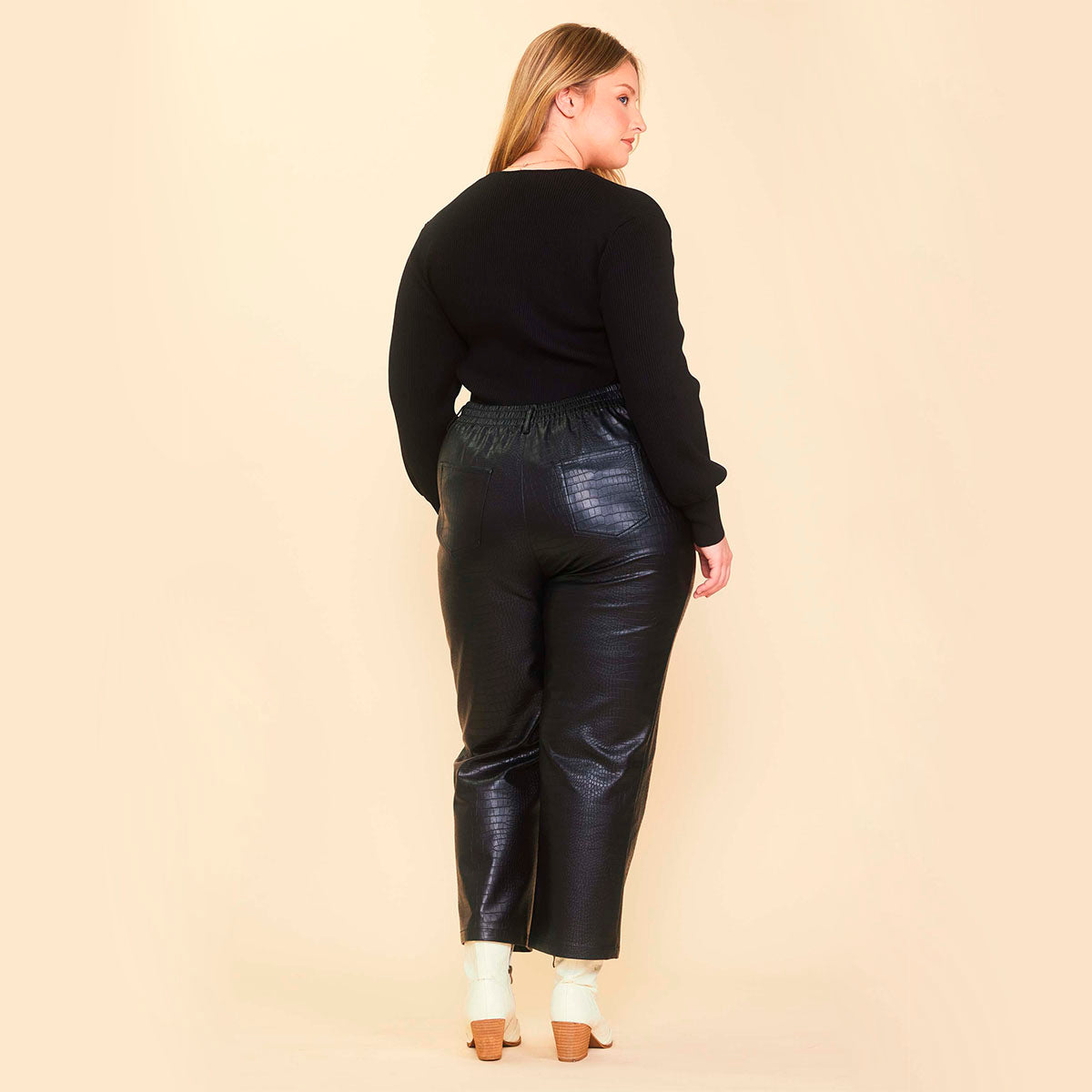 Pantalón de Vinipiel Negro