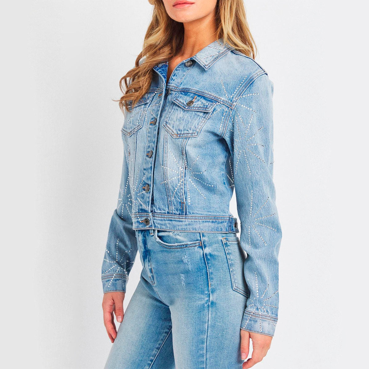Chaqueta Denim con Decoraciones