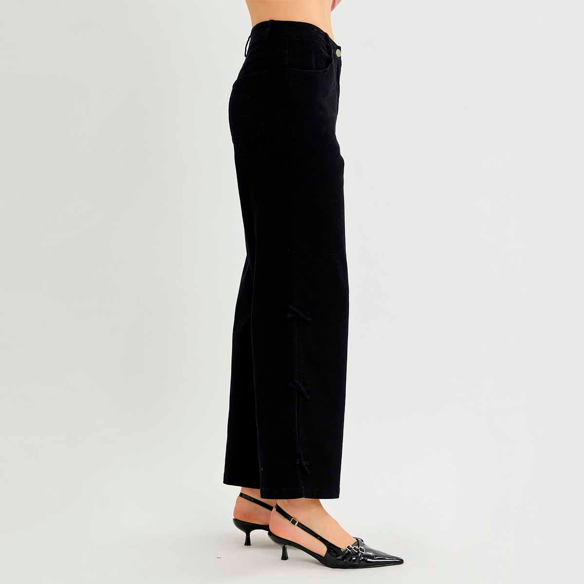 Jeans Negro con Detalles