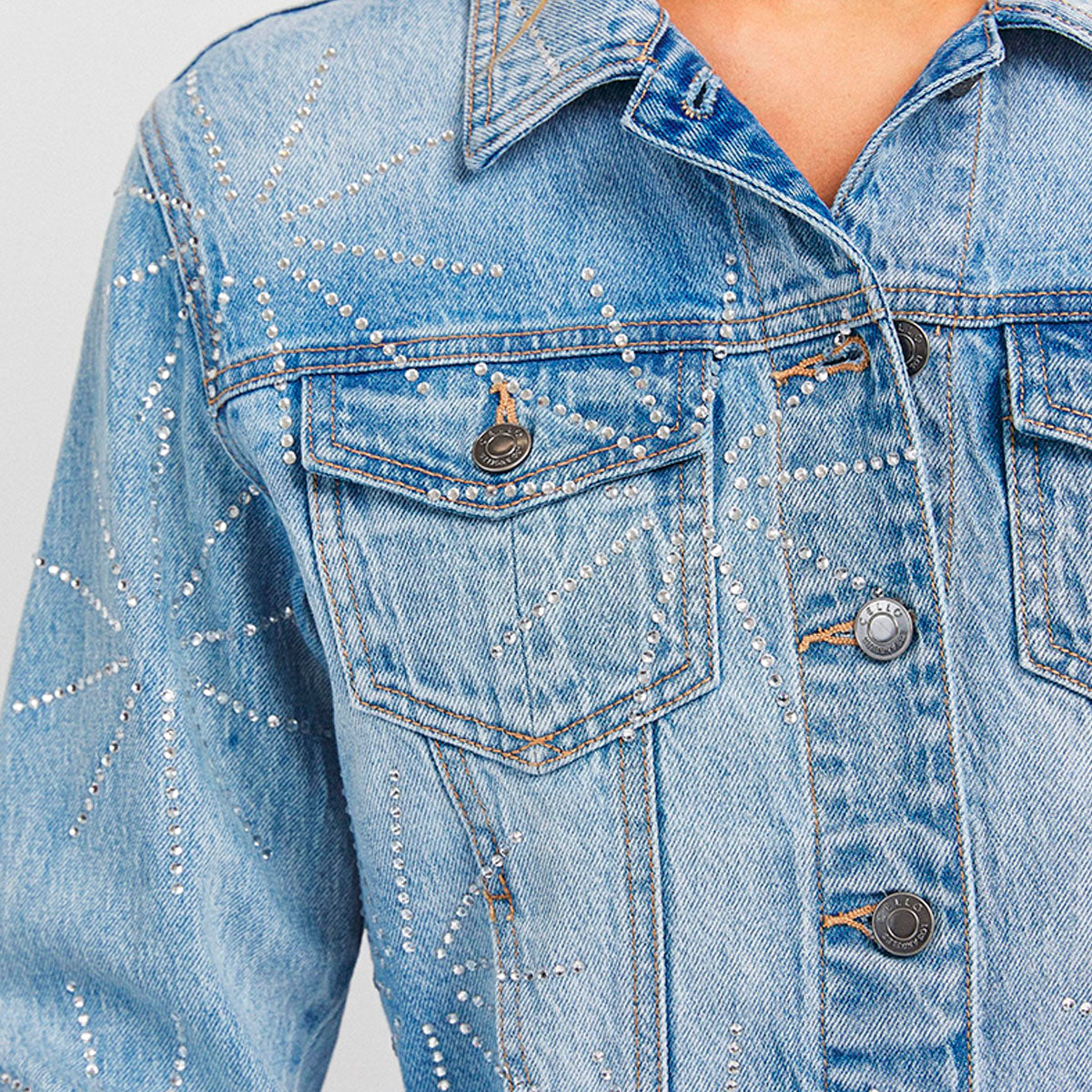 Chaqueta Denim con Decoraciones