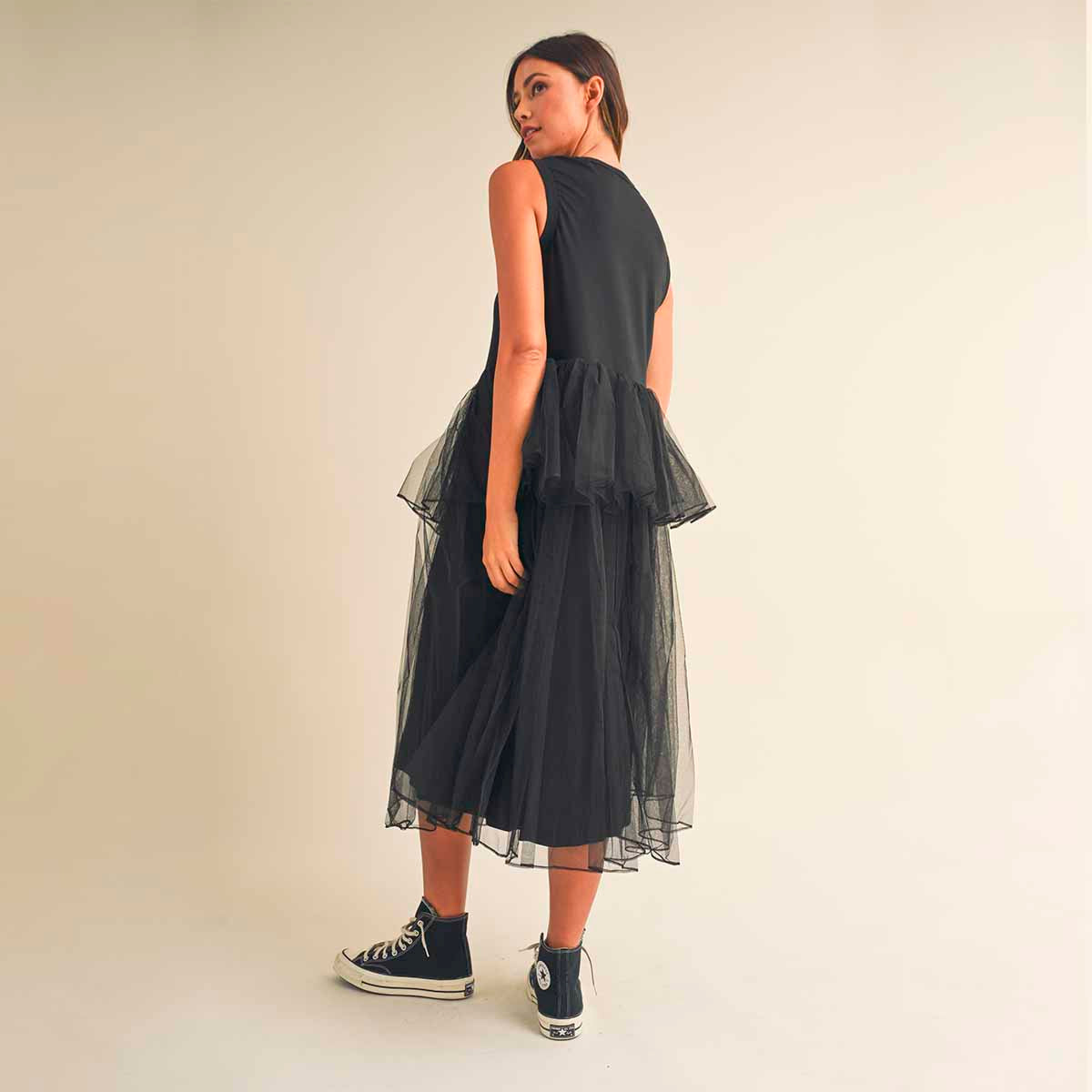 Vestido Negro de Tul