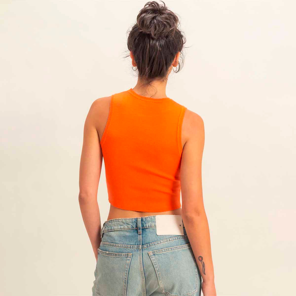 Blusa Naranja Básica