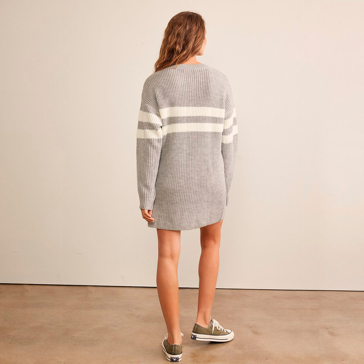 Vestido Gris de Punto