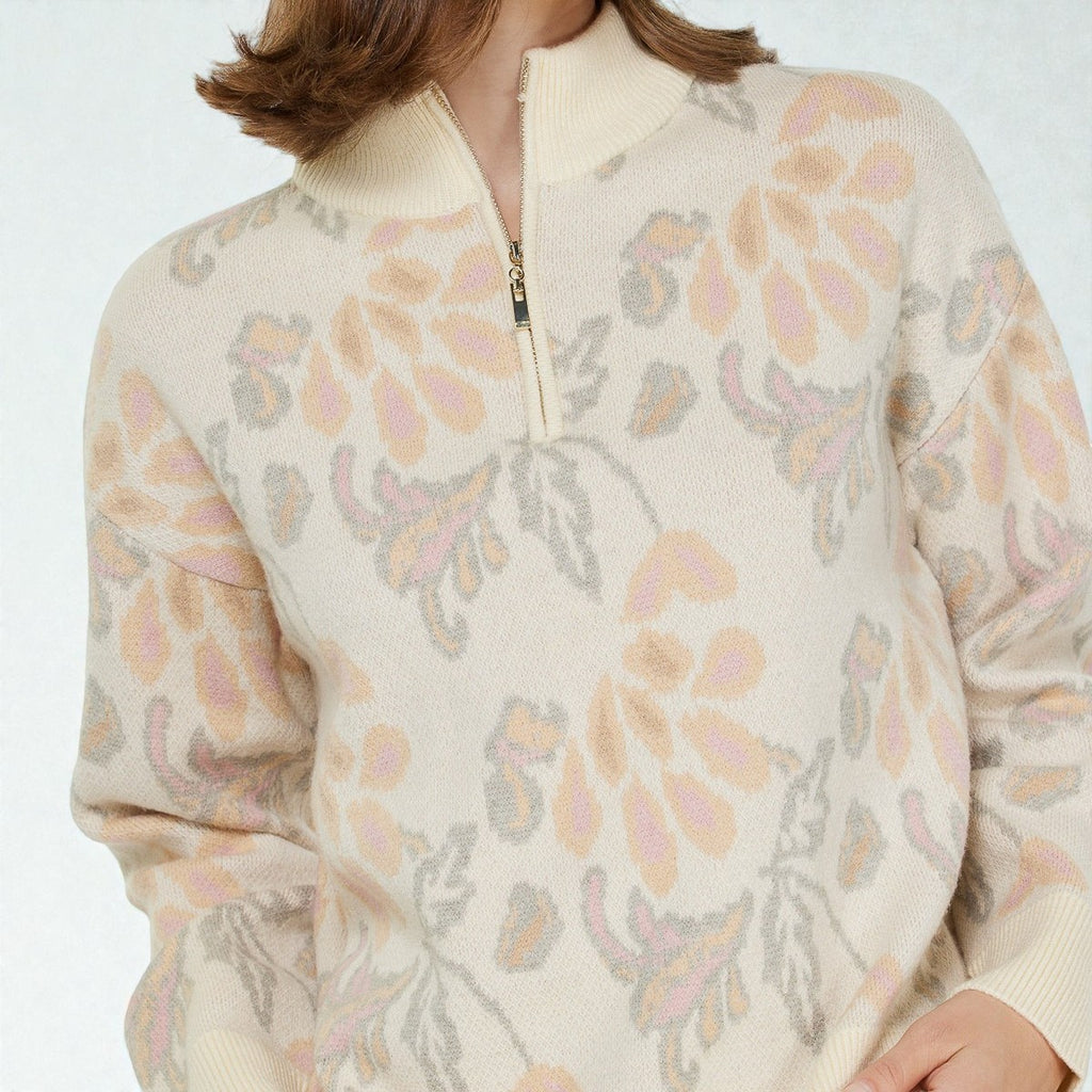 Sueter Beige con Detalle