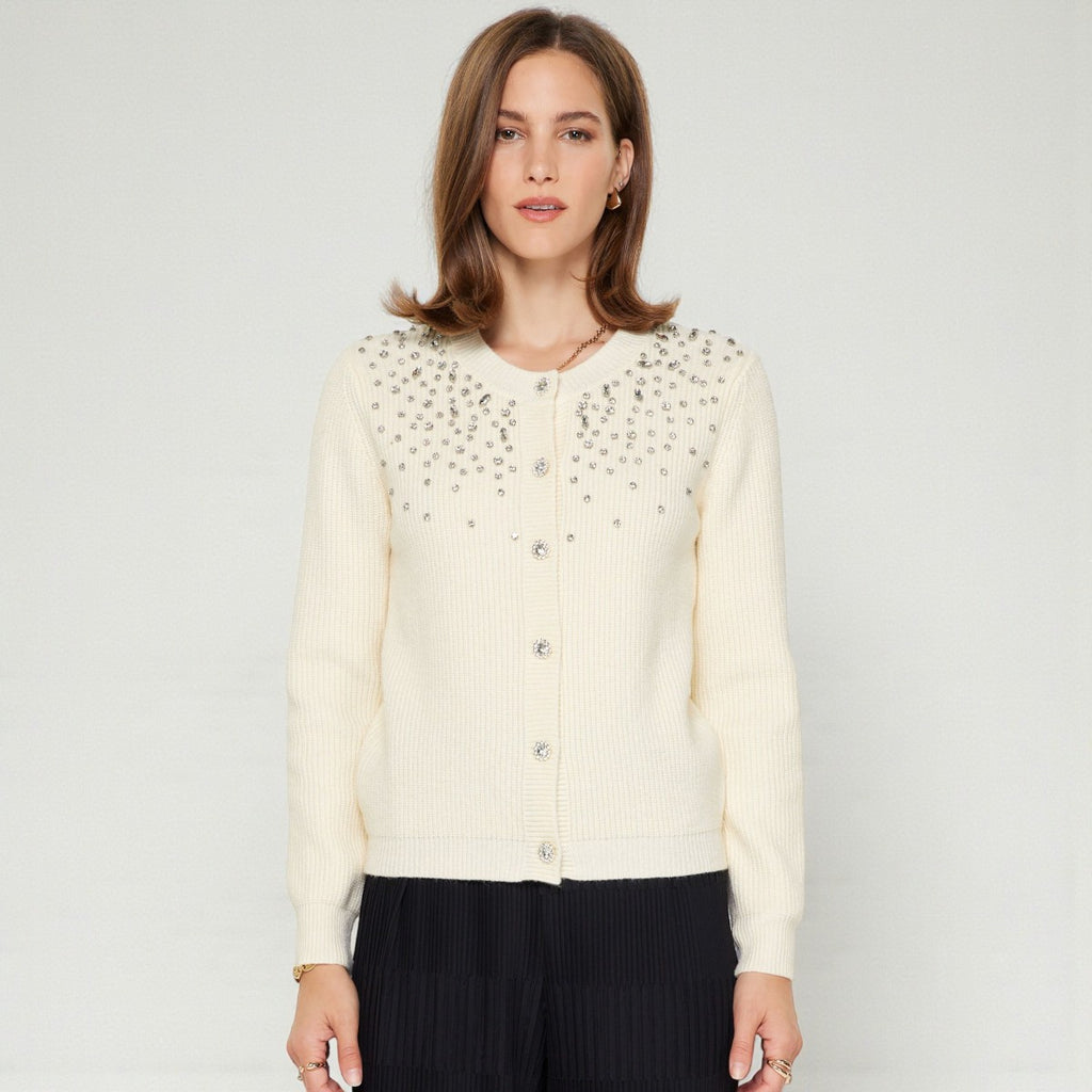 Sueter Beige con Detalles