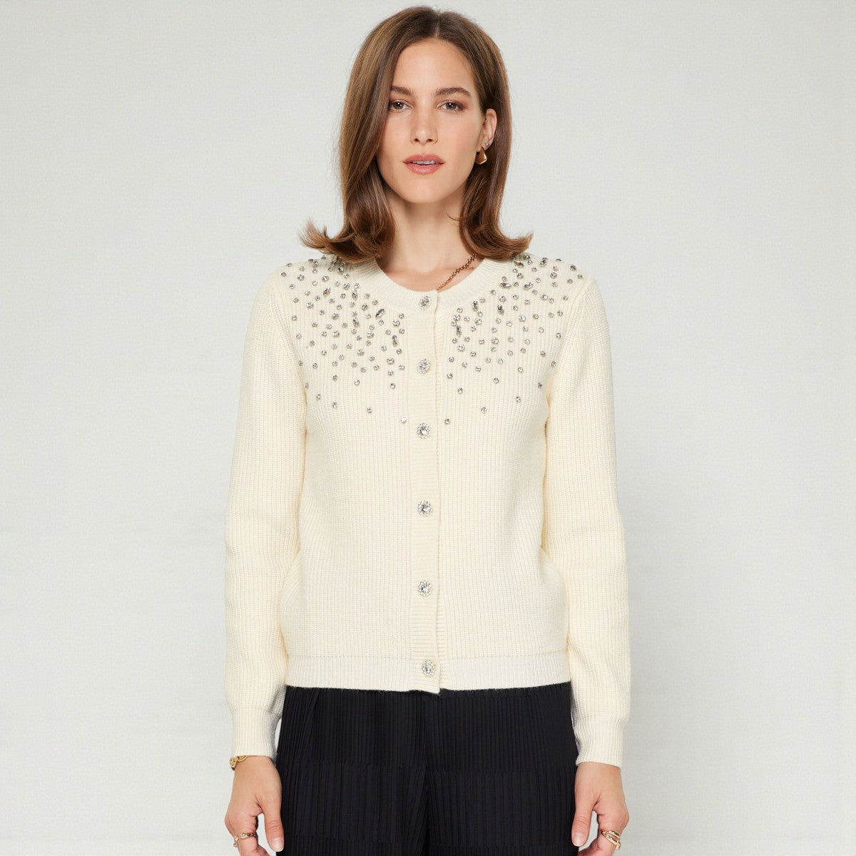 Sueter Beige con Detalles