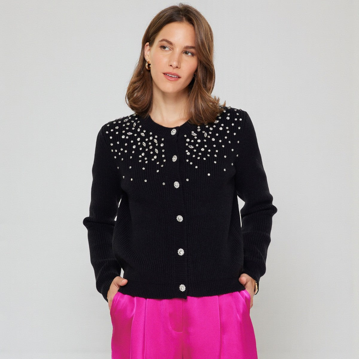 Sueter Negro con Decoracion