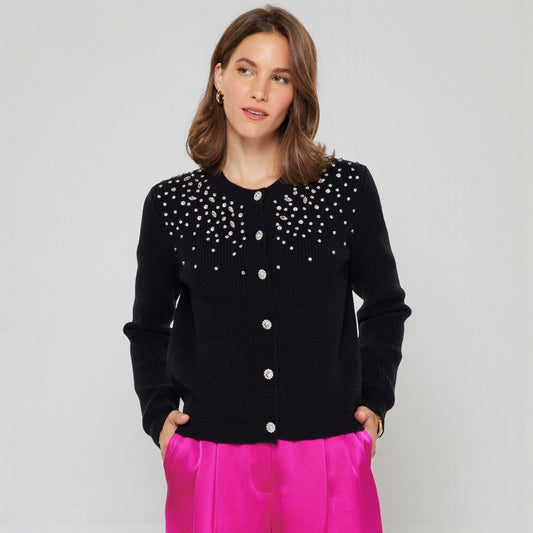 Sueter Negro con Decoracion