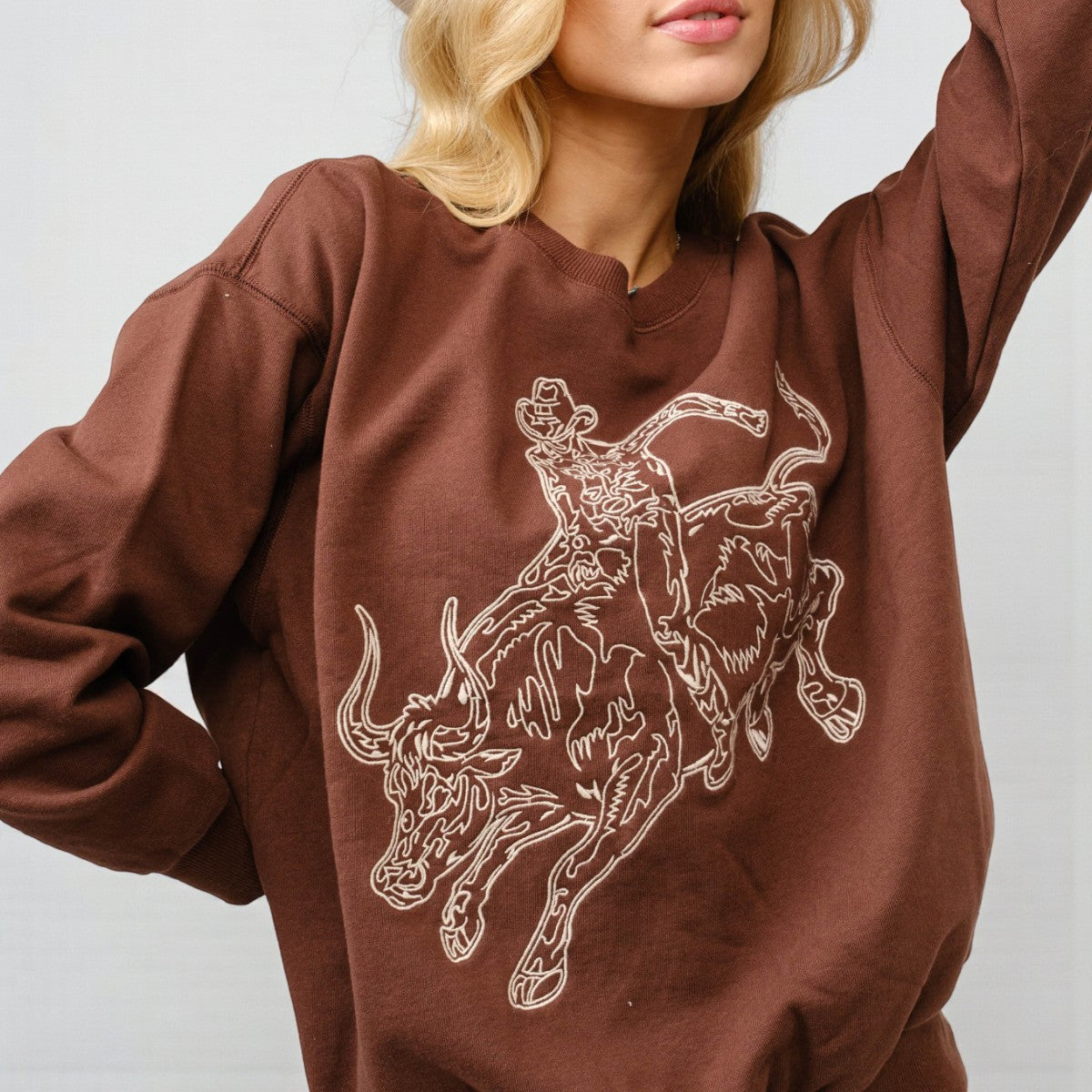 Sudadera Cafe con Estampado