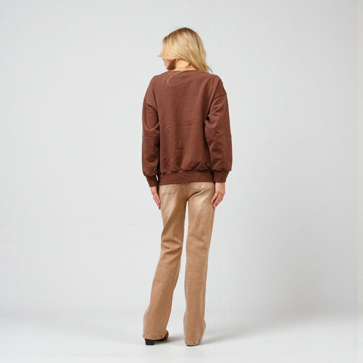 Sudadera Cafe con Estampado