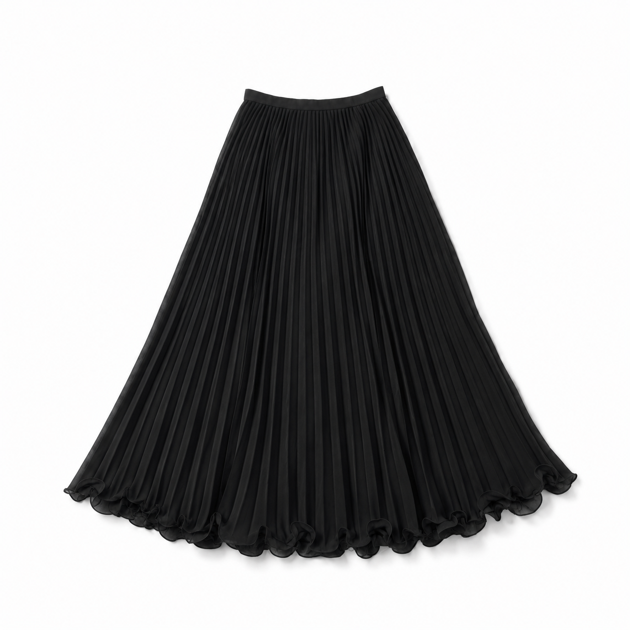 Falda Negra Plisada