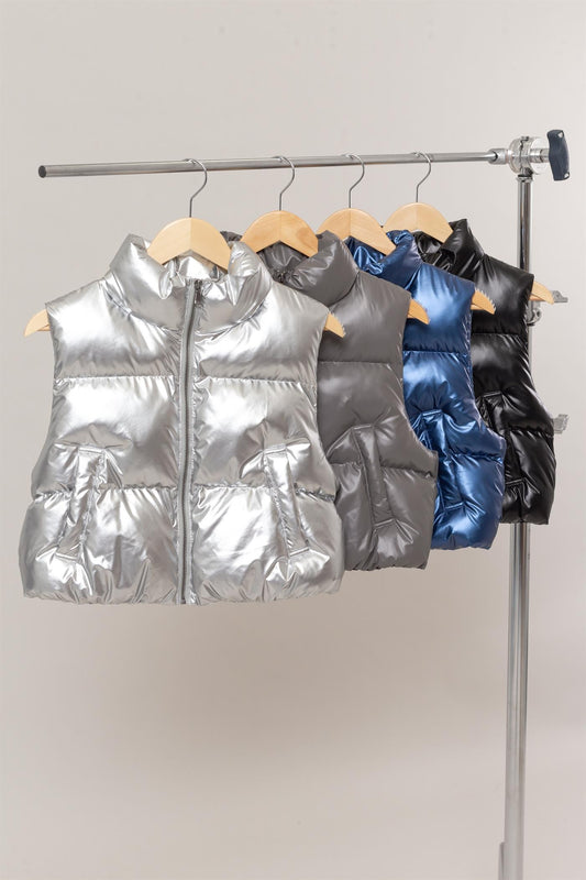 Chaleco Plata Metalico
