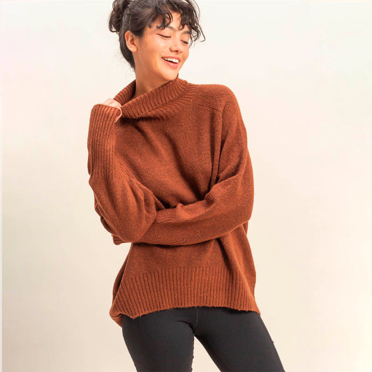 Sueter Cafe Cuello Alto