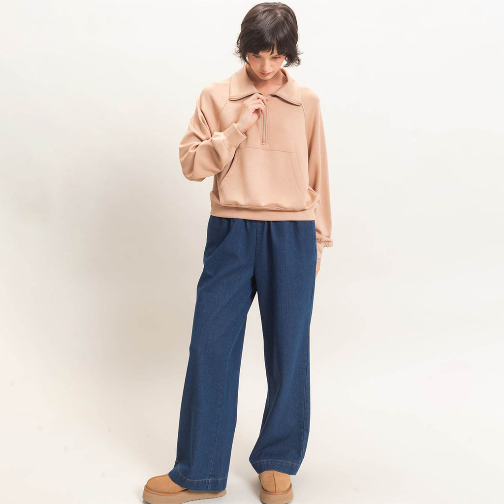 Sudadera Beige Basica