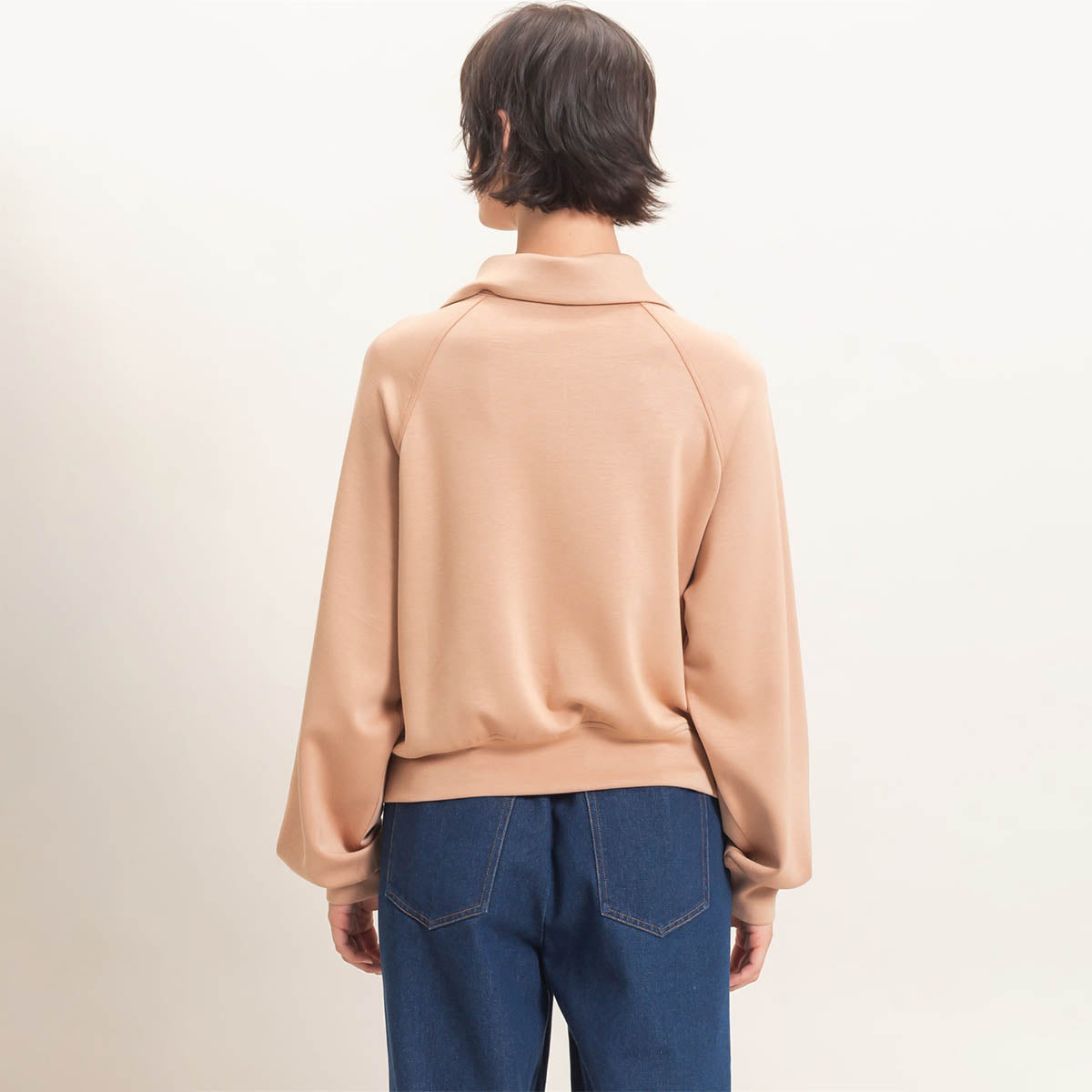 Sudadera Beige Basica