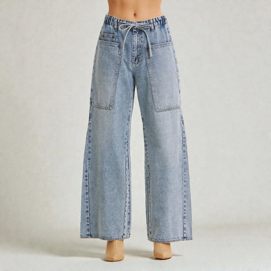 Jeans Azul de Pierna Ancha