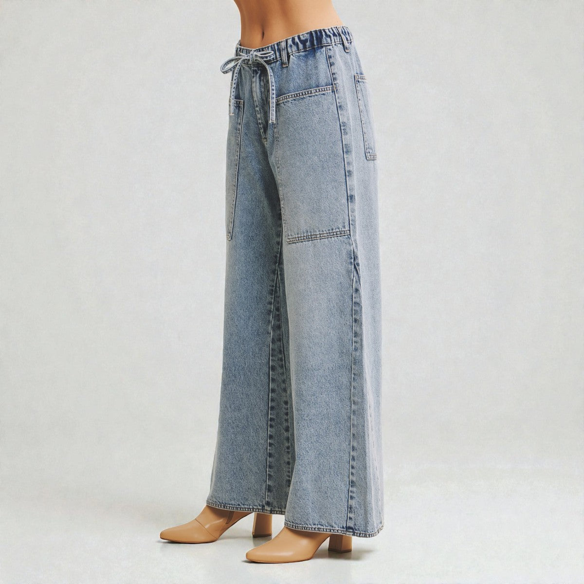 Jeans Azul de Pierna Ancha