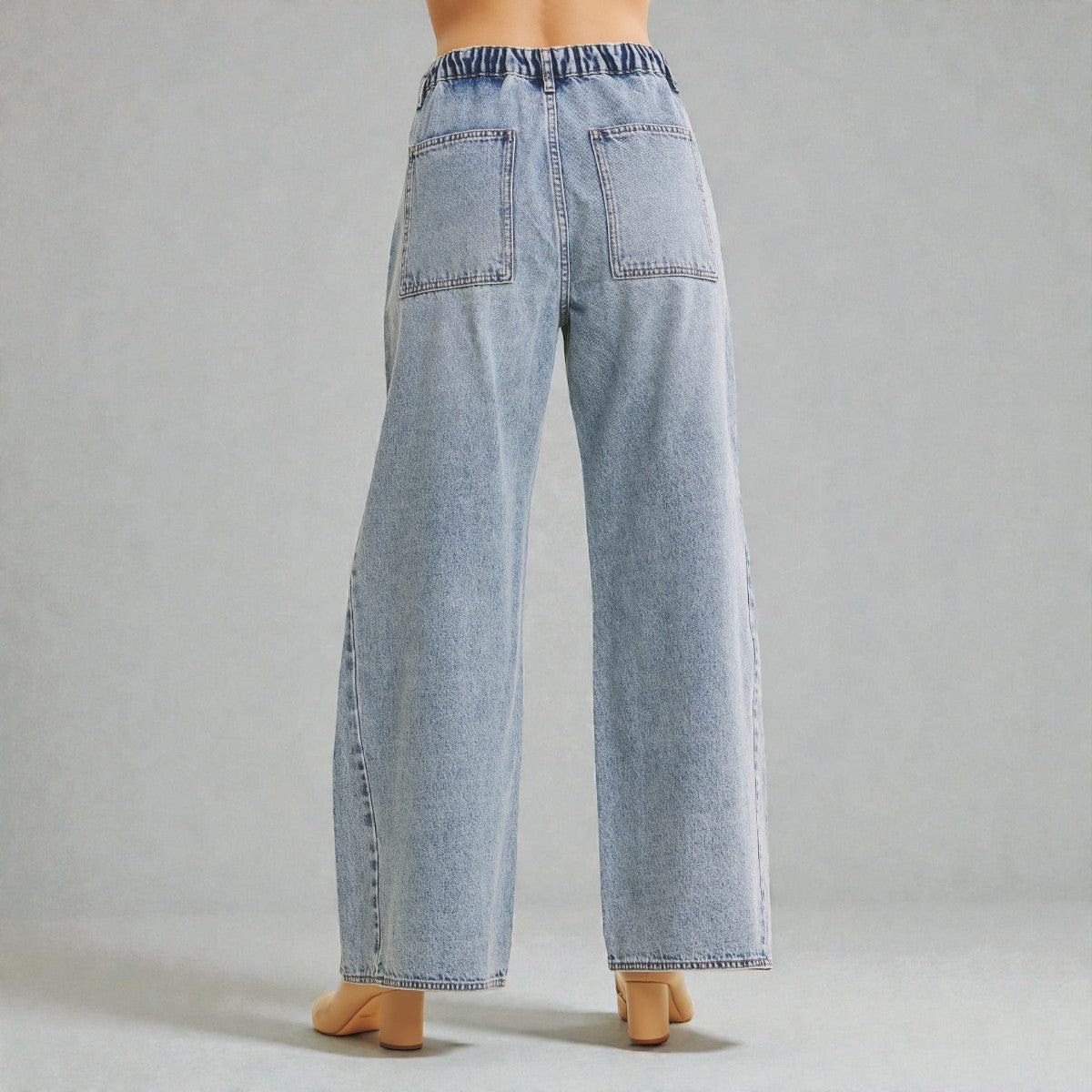 Jeans Azul de Pierna Ancha