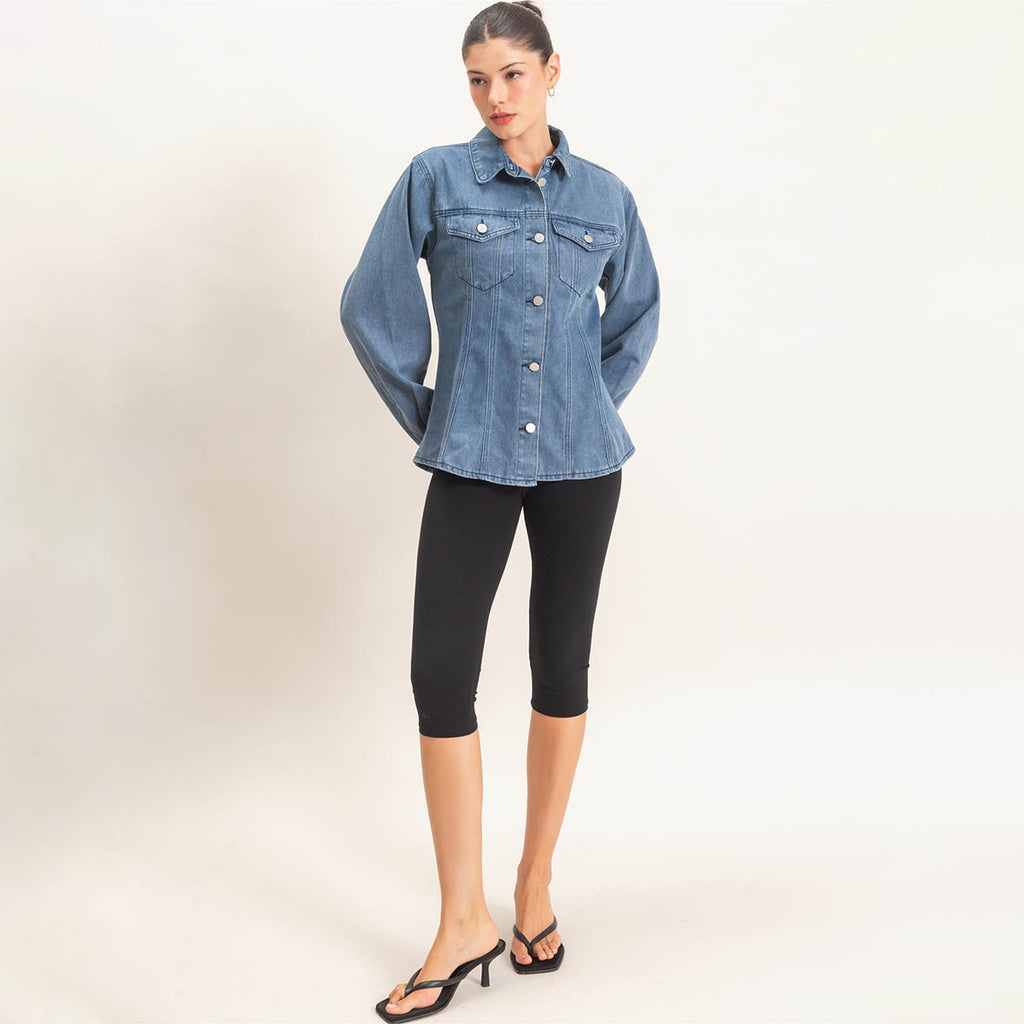 Blusa Azul de Mezclilla