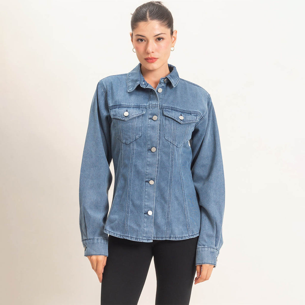 Blusa Azul de Mezclilla