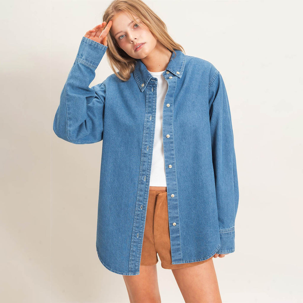 Blusa Azul de Mezclilla