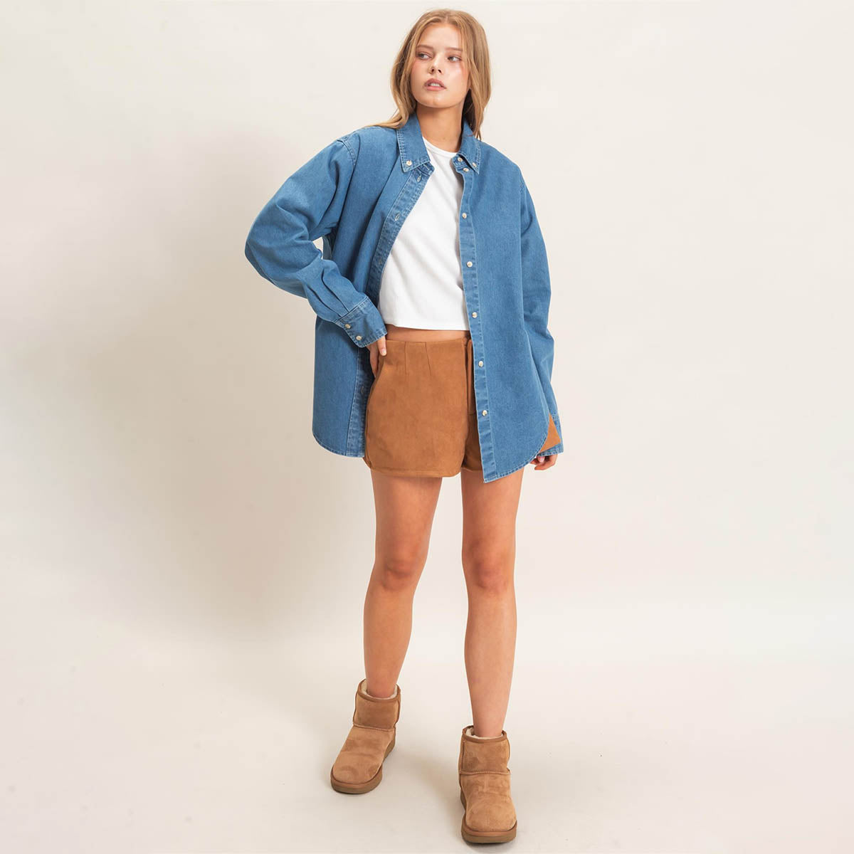 Blusa Azul de Mezclilla