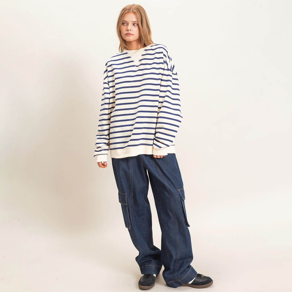 Blusa Marino de Rayas