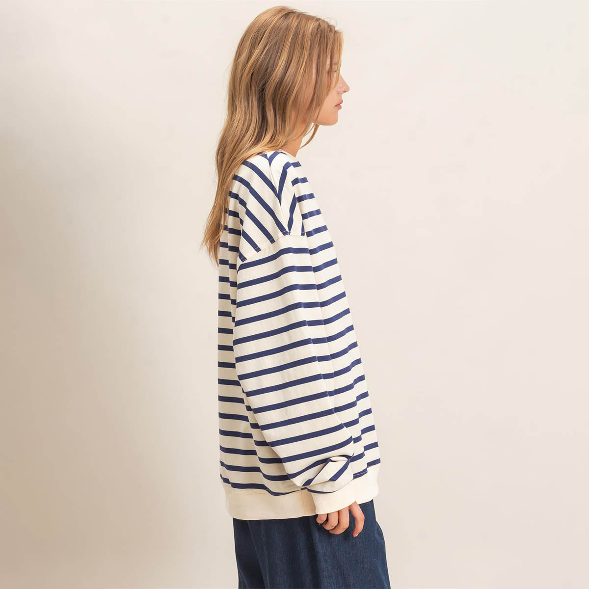 Blusa Marino de Rayas