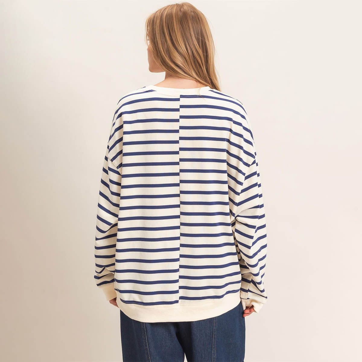 Blusa Marino de Rayas