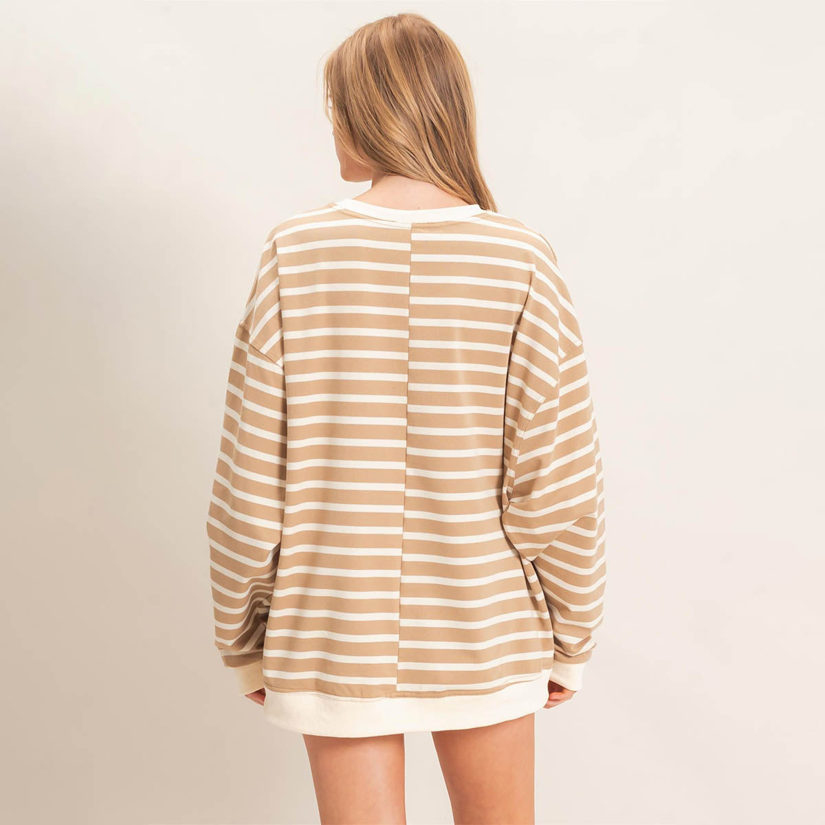 Blusa Beige de Rayas