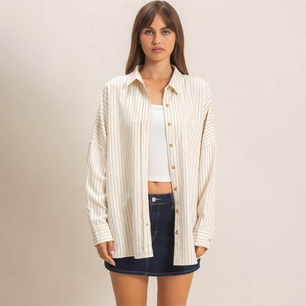 Camisa Hueso de Rayas