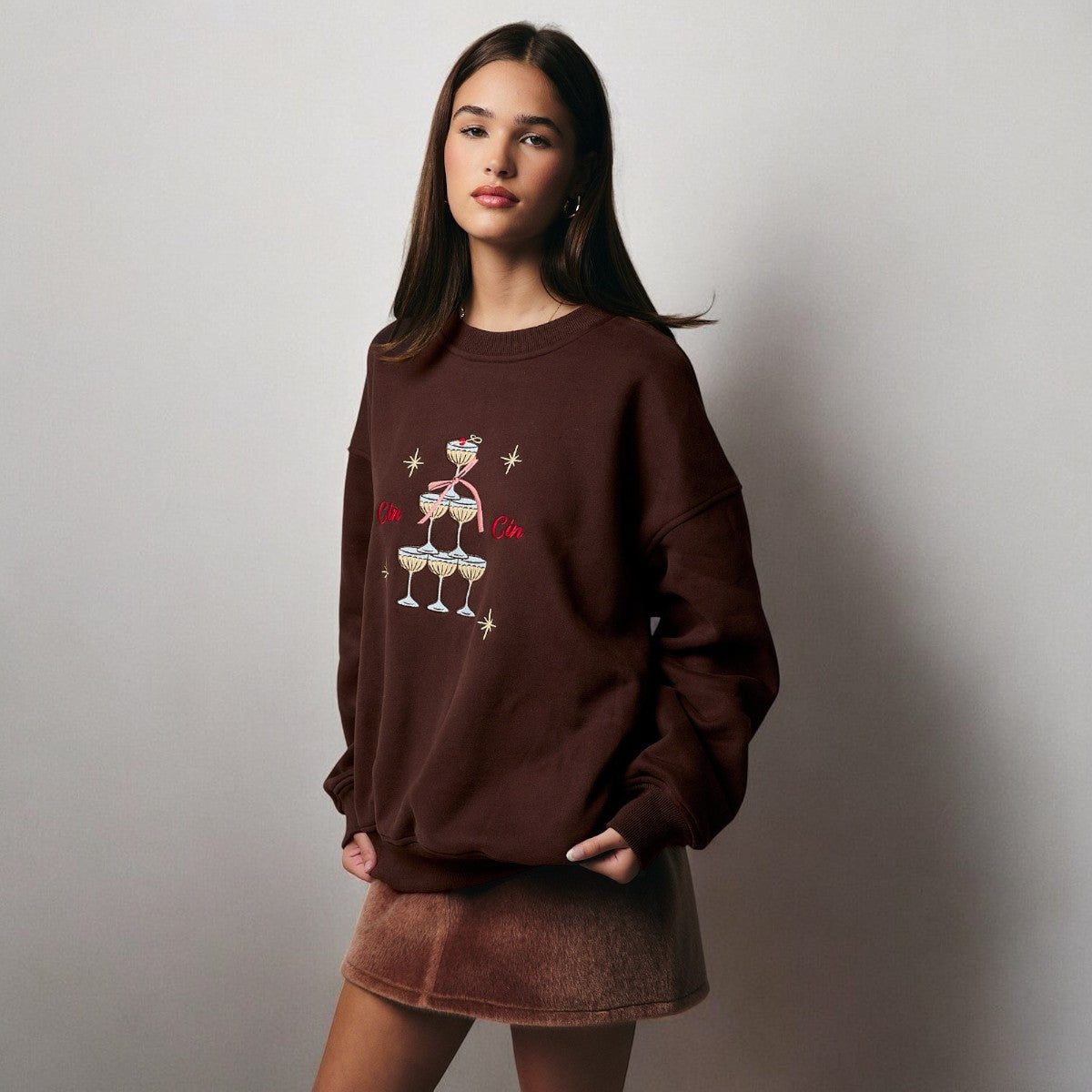 Sudadera Cafe con Estampado