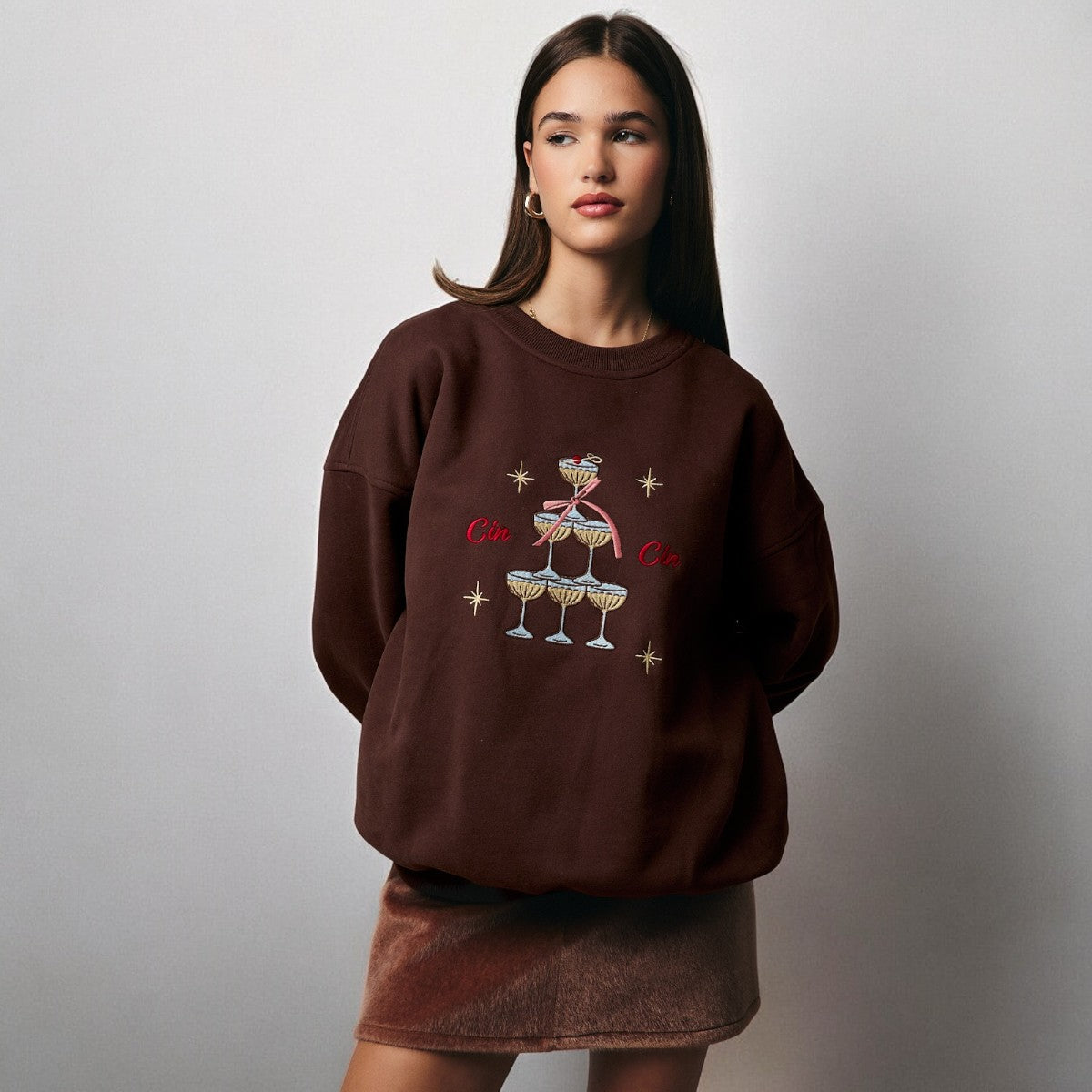 Sudadera Cafe con Estampado